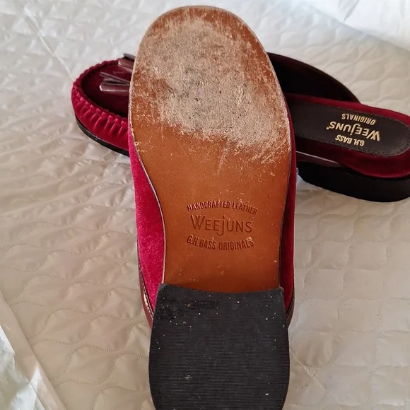 Willow Mule Velvet Loafers Size 7 M - Picture 5 of 6